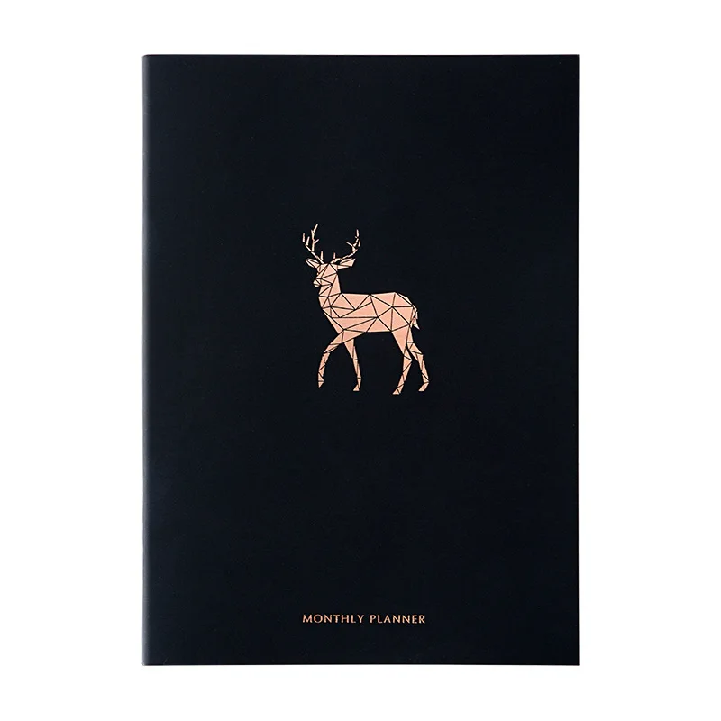 Милый планировщик А4 дневник Органайзер настольная книга журнал Kawaii животные школа еженедельник ежемесячный личный блокнот для путешествий - Цвет: Deer