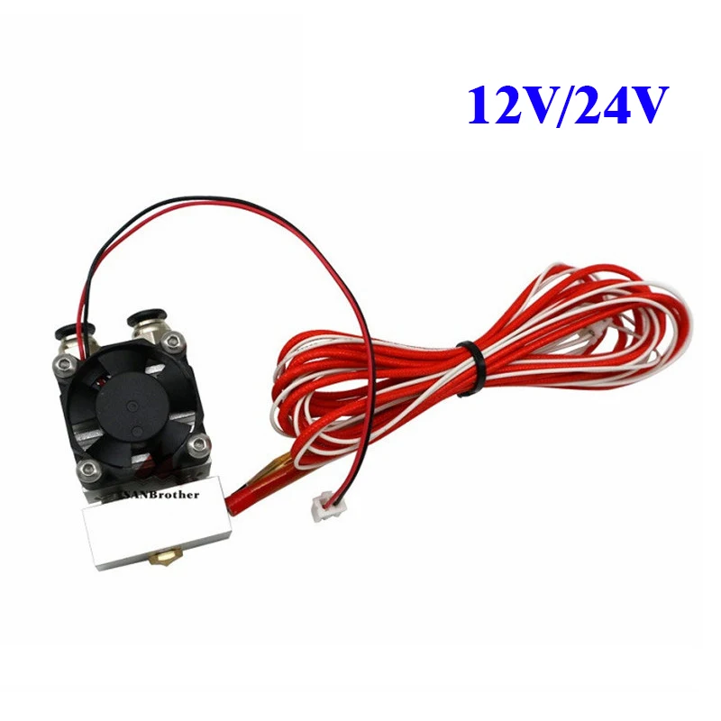 3D All-Metal/PTFE Cyclops 2 In 1 Out 12v/24v Extrusion Hot End Single Head Multi Color Extruder 0.4mm 1.75mm Newest creativity 3d printer corexy elf pro newest 2040 profile all metal ultra stable frame high precision support 3d bltouch leveling