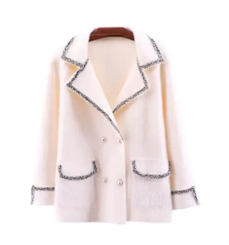 

Autumn New Sweet Full Sleeve Turn-down Collar Loose Short Cashmere Coats Korean Winter Thick Warm Woolen Coat