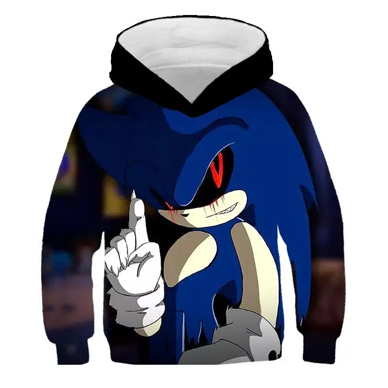 Пуловер Sonic The Hedgehog для девочек толстовка удобная мальчиков с 3d рисунком из