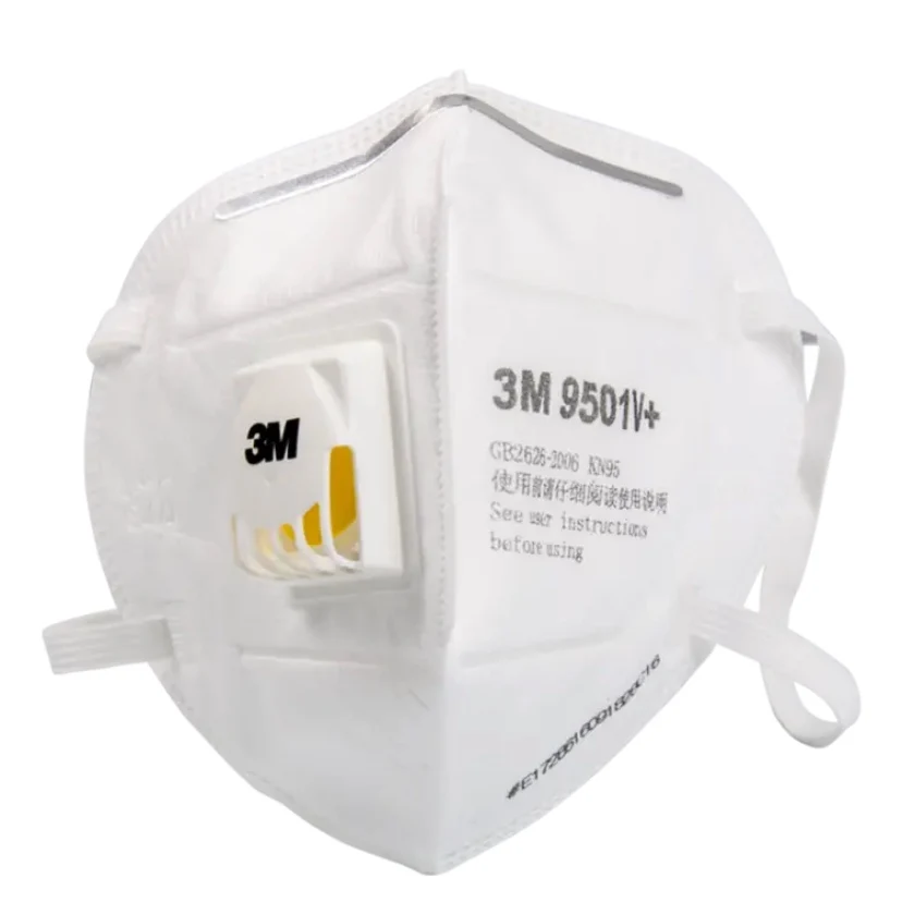 

1pcs 3M 9501V+ Masks Coolflow Valve Particles Respirator Mask PM2.5 Dust Mask Respiratory Protection