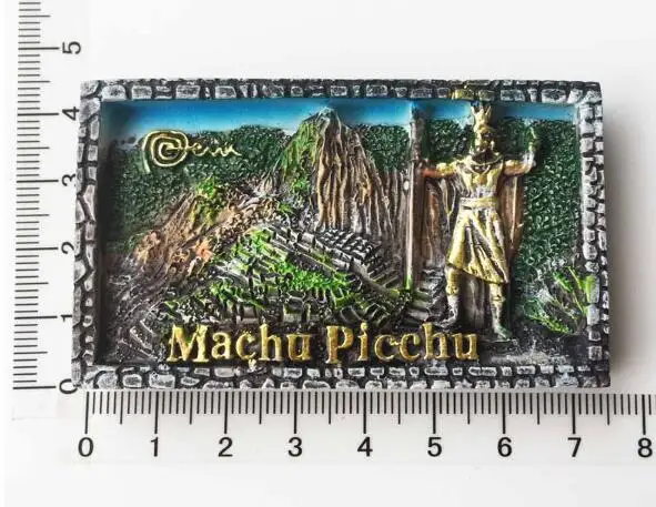 Туристическая сувенирная магнитная палочка для холодильника Перу Machu Picchu | Дом и