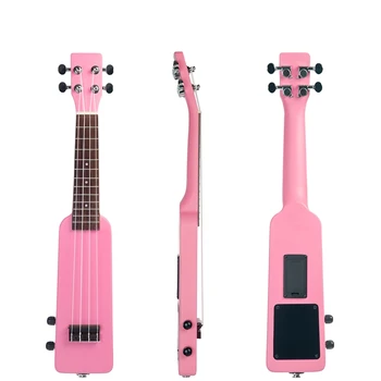 

21 inch Electric Ukulele Ukulele Uke Kit with Gig Bag 3.5mm Audio Cable Silent Electric Ukulele Soprano Uke
