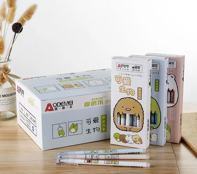 6 шт./потерянный. 5 мм Kawaii Sumikko Gurashi стираемые гелевые чернила ручки для школы милые