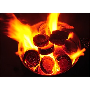 

80 Pcs/Box Natural Shisha Charcoal Quick Lasting Burning For Hookah Water Chicha Narguile Waterpijp Accessories