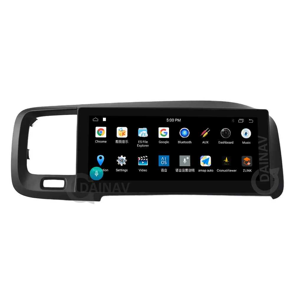 Автомагнитола на Android Авторадио в стиле Тесла для Volvo S60 V60 2011 2020 правой руки