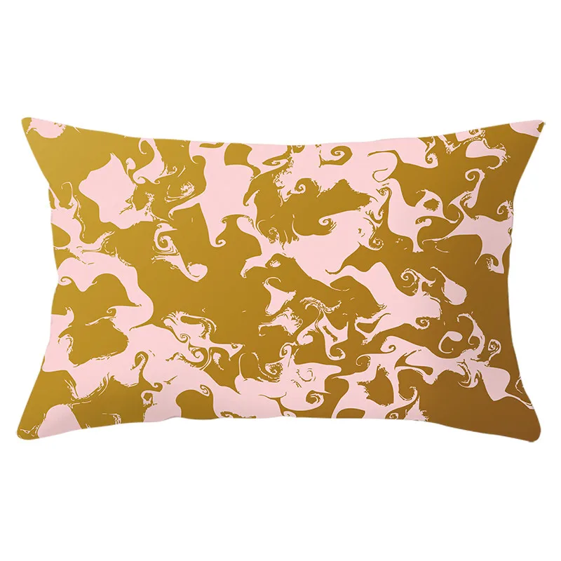 Fuwatacchi розовый прямоугольник/чехол для подушки из полиэстера Геометрическая наволочка для дивана декоративные подушки с буквами чехлы 30*50 см - Цвет: PC12325