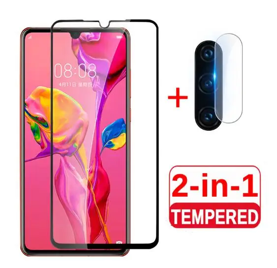 2 в 1 закаленное стекло для huawei p30 lite Задняя крышка объектива камеры huwei pro p 30 light 30pro
