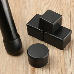 4pcs Rectangle Table Covers Socks Chair Leg Caps Rubber Feet Protector Pads hole plugs dust Cover Furniture leveling feet
