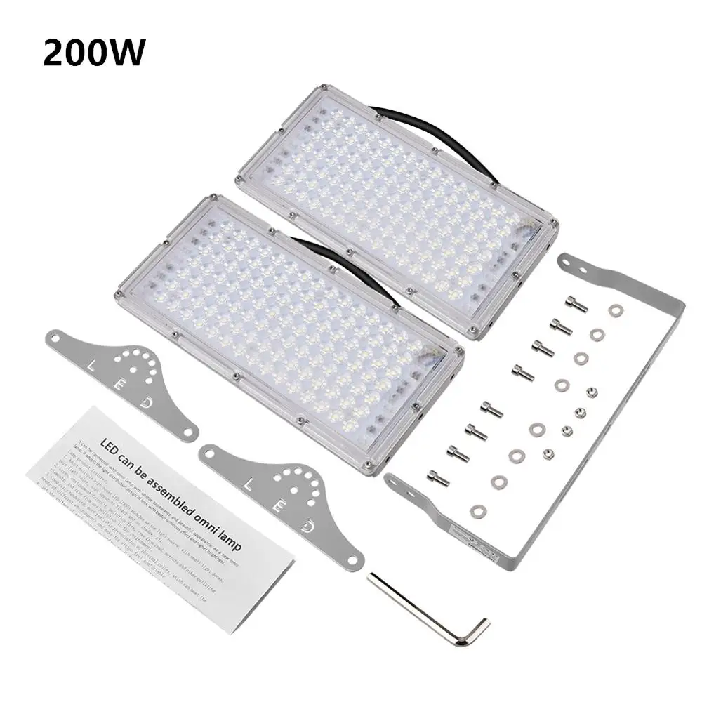 7th поколения модуль светодиодный прожектор светильник 100W 200W 300W 400W 220V Водонепроницаемый светодиодный уличный светильник ing сад баскетбольной площадки лампа