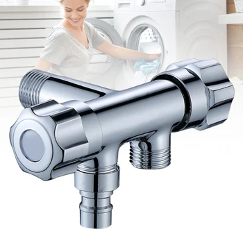 

3 Way Triangular Valves One Into Two Out Double Water Angle Multi-function for Home CLH@8