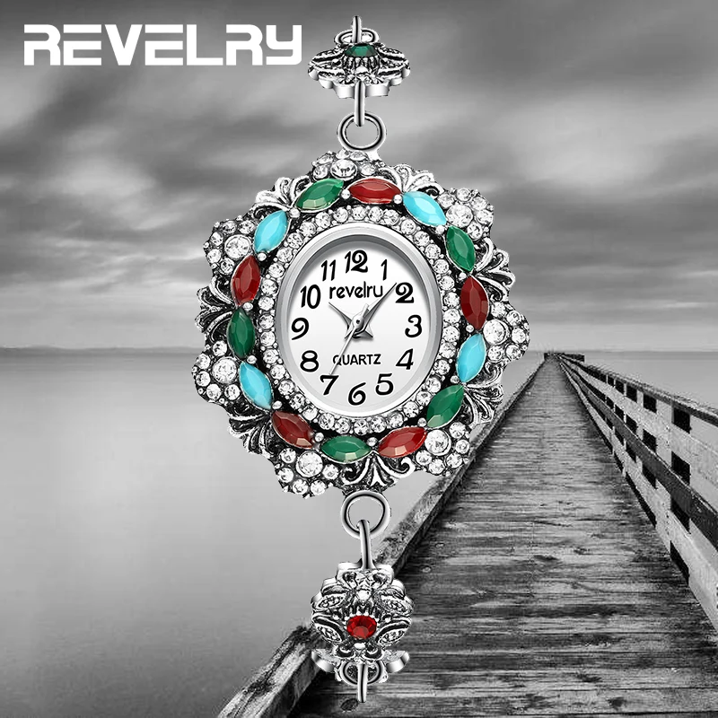 2019 New Colored resin oval dial Women Watch Luxury Crystal Antique Silver Bracelet Vintage Watch Woman Quartz Watches Ladies 2019 New Colored resin oval dial Women Watch Luxury Crystal Antique Silver Bracelet Vintage Watch Woman Quartz Watches Ladies