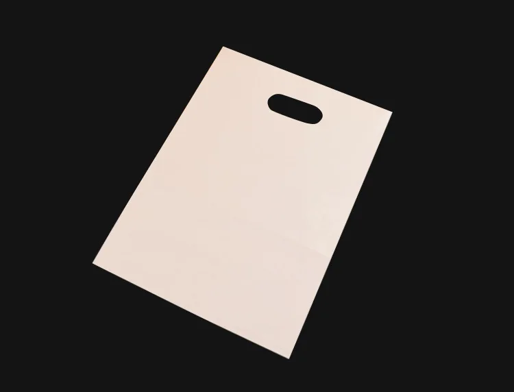 Пластик сумки с ручками подарок ювелирных изделий мешки Свадебный кармашек 20X30 см покупок упаковка сплошной Цвет - Цвет: White