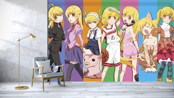 

[Self-Adhesive] 3D Murals For Monogatari Series 657 Japan Anime Wall Paper mural Wall Print Decal Wall Murals Belly