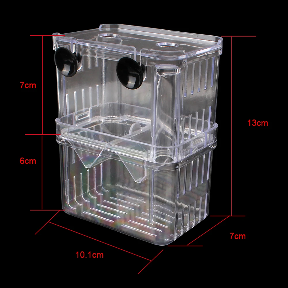 Breeder Aquarium Hatchery Incubator Holder Fish Tank Breeding Isolation Box Double-Deck Transparent Acrylic fish breeding box