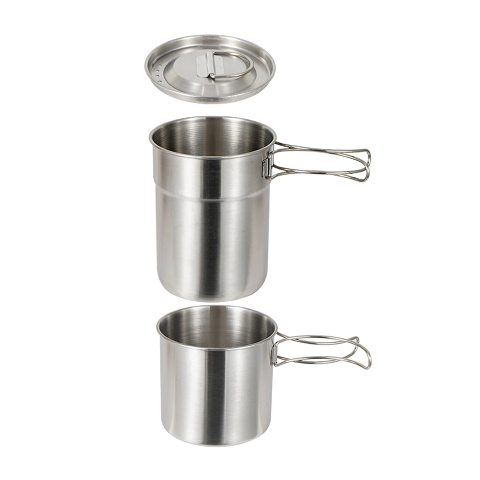 2pcs Camping Cup Kit Cooking Bowl Water Mug Hiking Outdoor Backpack Tool | Спорт и развлечения