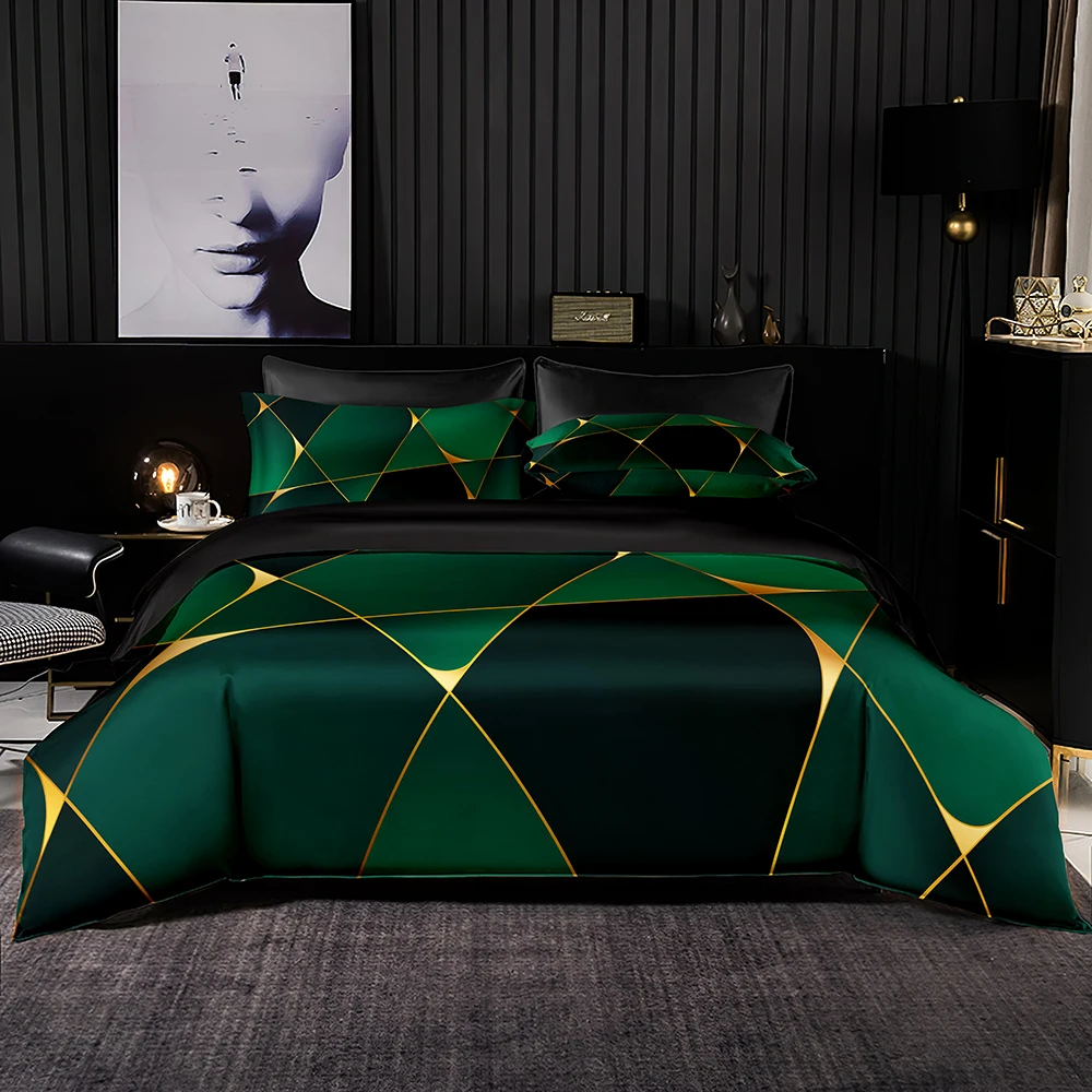 Nordic Style Bedding Set Light Luxury Duvet Cover 245x210 with Pillowcase 200x200 Quilt King Twin Full Size Bed | Дом и сад