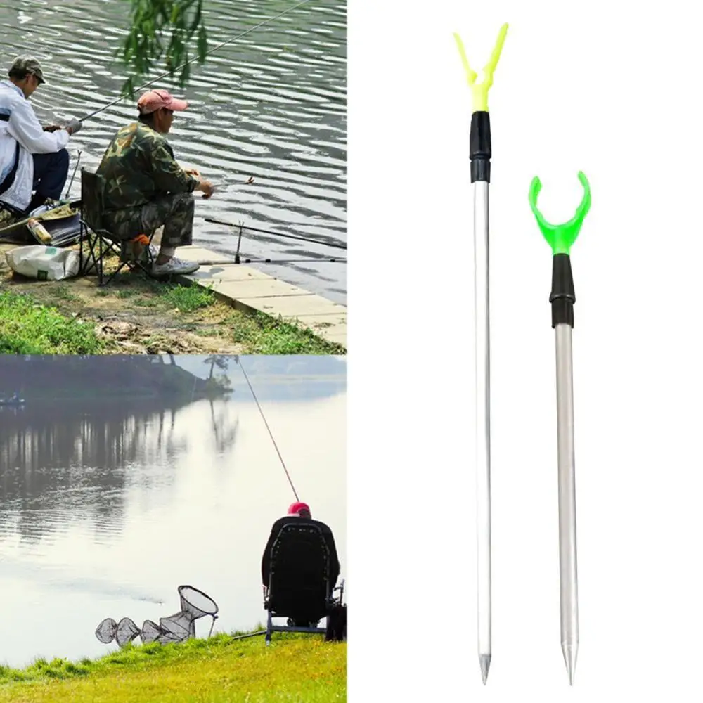 50/80cm Fishing Bankstick Adjustable Extending Rod Rest Telescopic Fishing  Stand Holders Fishing Rod Bracket Fishing Accessories