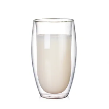 

Double Wall Glass Egg Shape Cappuccino Latte Coffee Mug Household Transparent Beer Glass Drink Tea Milk Cola Anti-scalding Cup