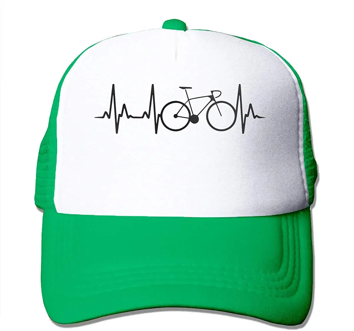 Унисекс, Кепка водителя грузовика, велосипедная, сердцебиение, мужская, женская, регулируемая, сетчатая Кепка, забавная Кепка водителя грузовика