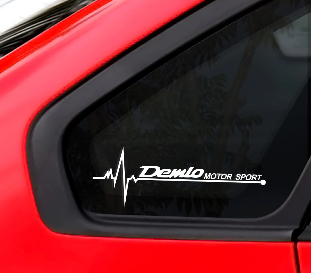 2 шт. наклейки на боковое окно для автомобиля для Mazda Demio, светоотражающие автомобильные декоративные спортивные наклейки, виниловые автомобильные оконные накладки, автомобильные аксессуары