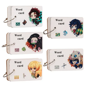 

Demon Slayer Notebook Anime Kimetsu no Yaiba Note Book Word Card Agenda Schedule Planner Sketchbook Gift For Kids