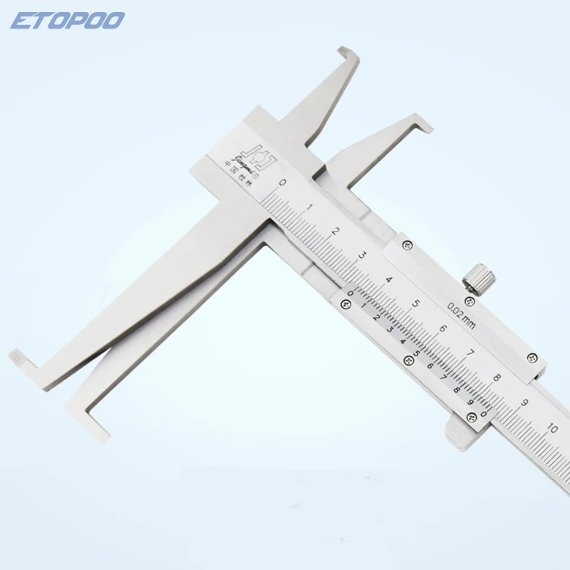 Inner Vernier Calipers, Inside Groove Vernier Caliper, Double Claw Inner  Groove Vernier Calipers Made of Carbon Steel for Measuring The Diameter of