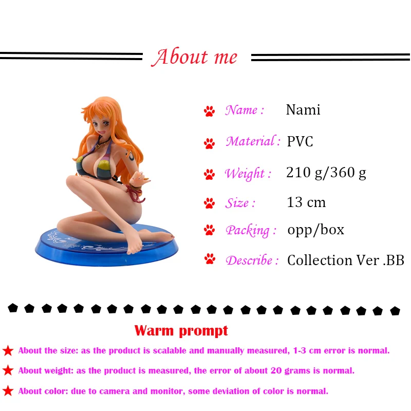 Аниме one piece Nami BB Ver. ПВХ фигурка 1/8 масштаб окрашенная фигура купальник Сексуальная Коллекционная модель Рождественский подарок игрушка