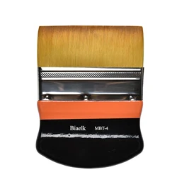 1PC MBT-4 High Quality Importing Synthetic Hair Wooden Handle Watercolor Acrylic Oil Flat Brush