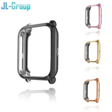 Amazfit Bip Pelindung Case Dengan Film untuk Huami Amazfit Bip Aksesoris Bumper Plating TPU Shell Case Penutup Pelindung Layar(China)
