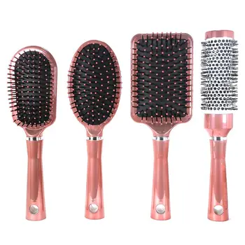 

Salon Professional Hairbrush Scalp Massage Comb Plastic Handle Wet Hair Brush Tool