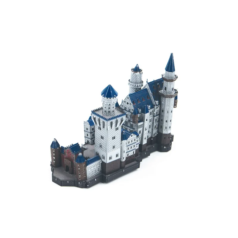 Piececool Металл DIY архитектура собранная модель 3D без клея головоломки цвет Neuschwanstein