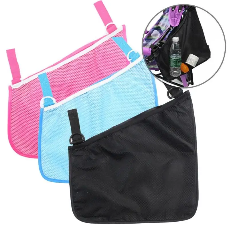 

Baby Cart Storage Net Baby Infant Pram Stroller Accessories Mesh Side Hanging Bag Storage Net Bag For Infant Bottle Diaper