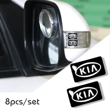 8 шт. автомобильный Стайлинг руль 3D Маленькая наклейка с эмблемой для колеса наклейка подходит для Kia rio ceed sportage cerato soul sorento k2 k5 flip