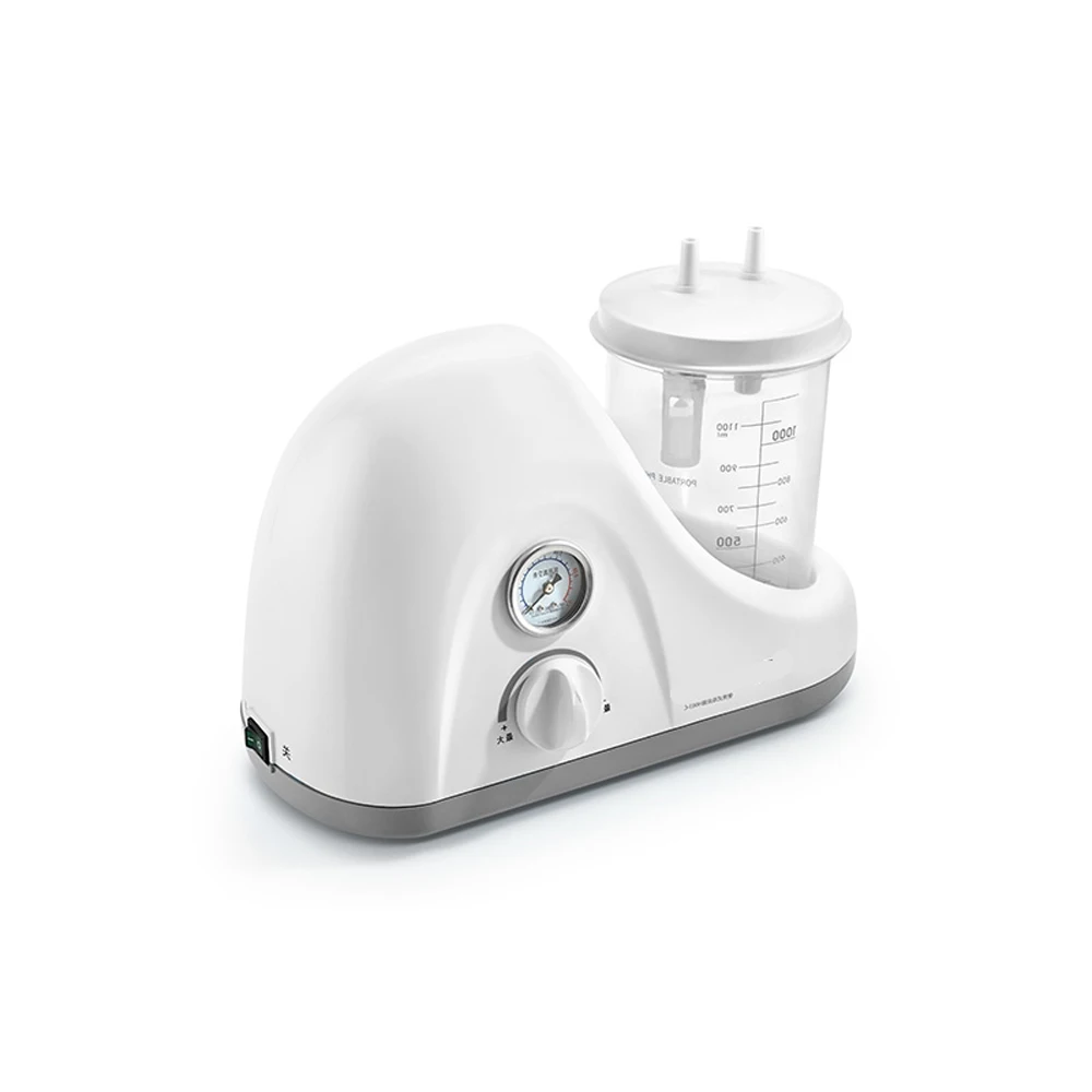 Advanced Portable Medical electric vacuum suction aspirator pump apparatus unit single bottle phlegm suction machine Device
