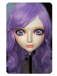 (DM020) Женская/Девочка Сладкая Смола половина головы кигуруми BJD маска в стиле японского аниме Реалистичная маска Лолиты crossdresser секс кукла