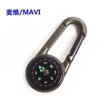 Напрямую от производителя двухсторонний карабин с компасом DC27T2 с термометром из алюминиевого сплава материал открытый