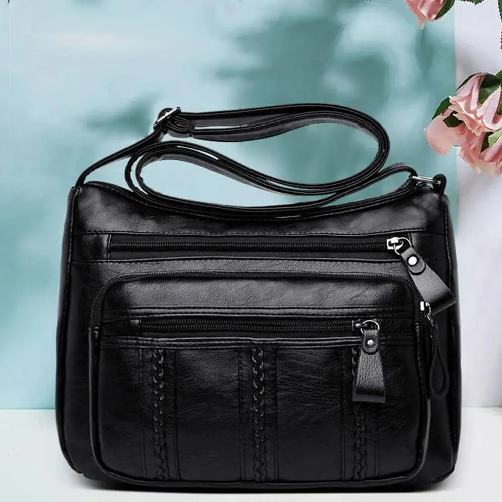 

Women Messenger Bags Crossbody Soft PU Leather Shoulder Bag Large Capacity High Quality Fashion Women Bags Handbags