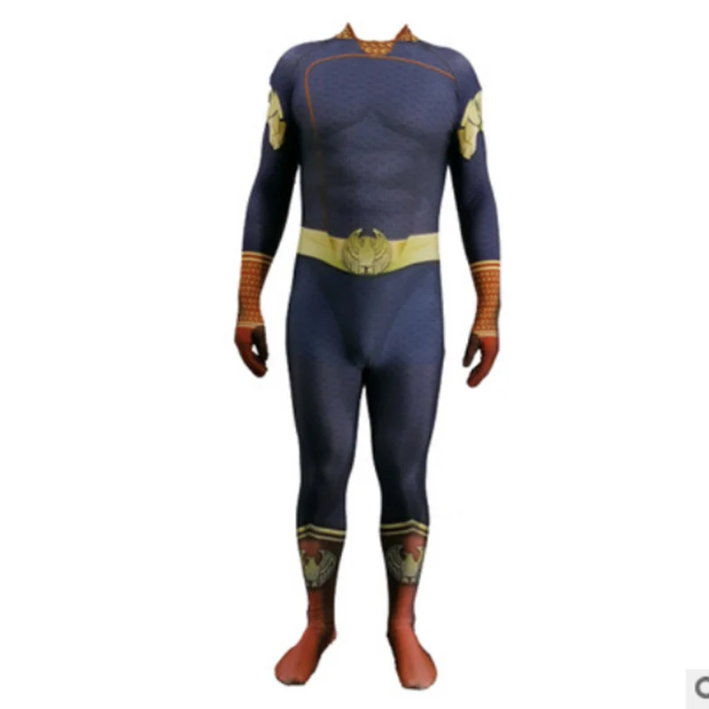 thumbnail image 1 of Disfraz de Cosplay para niños, traje Zentai de licra 3D para adultos y niños, traje de cuerpo entero de The Seven Homelander A-Train The Deep Starlight, 1 of 5