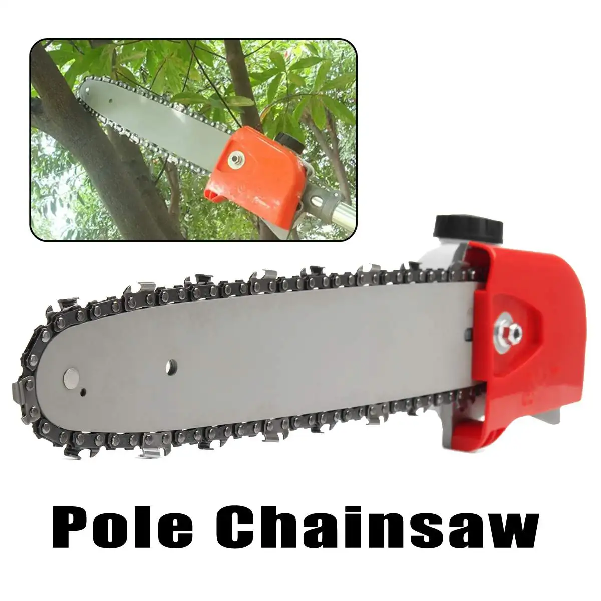US $31.46 9 Spline Pole Chainsaw Saw Tree Cutter Tree Chainsaw Gearboxs Gear Head Tool ChainGuide For Woodworking 26mm