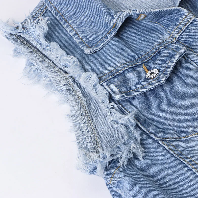 JYSS, модный длинный джинсовый жилет, Женский Осенний однобортный жилет без рукавов, женская верхняя одежда, джинсовый жилет, пальто 20062