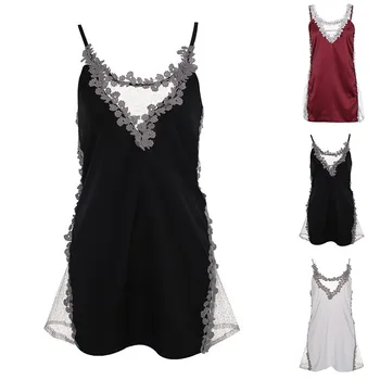 

Women Sexy Lingerie Sleepwear Embroidery Lace Night Dress Plus Size Camisole V Neck Sexy Nightgowns Baby Doll Soft Homewear New