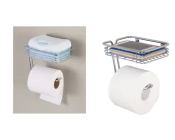 

Toilet Paper Stand And Accessory Rack Together Set