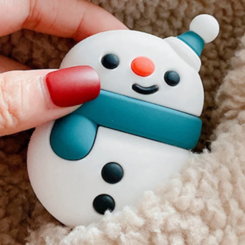 Прекрасный 3D чехол для наушников с мультяшным снеговиком для AirPods 1 2, Bluetooth, зарядная коробка, мягкий силиконовый чехол, рождественские подарки