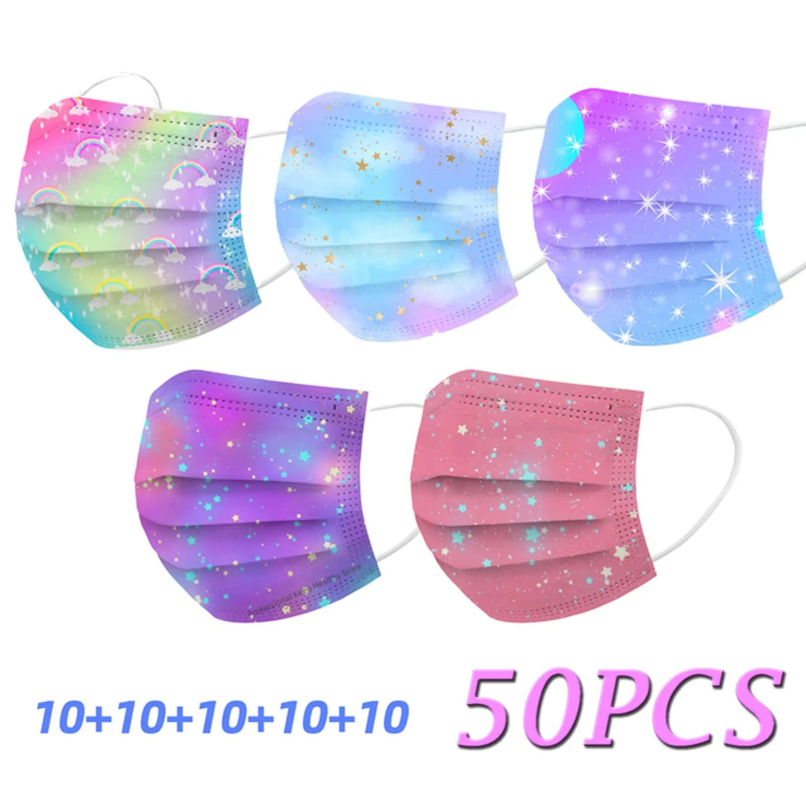 50 шт. одноразовые детские маски Дед Мороз | Тематическая одежда и униформа