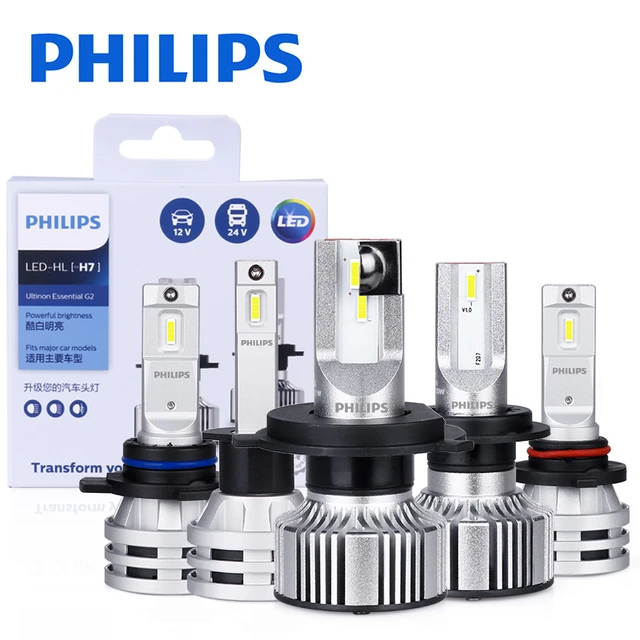 Philips New Ultinon Essential Gen2 Led H7 12/24v 20w 6500k Super White  Light Car Headlight Led Auto Lamps 11972ue2x2 (pack Of 2) - Car Headlight  Bulbs(led) - AliExpress