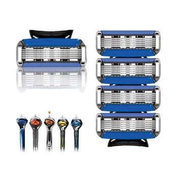 

TFLYSHAVE Manual Shaving Razor Blade for Men 5 Layer Stainless Steel Razor Blades Holder Shaver Compatible For Gillet te Fusion