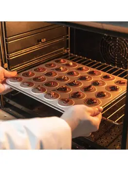 

30 Cavity Macaron Pan Non Stick Carbon Steel Cookie Cupcake Baking Mold Sheet P0RE