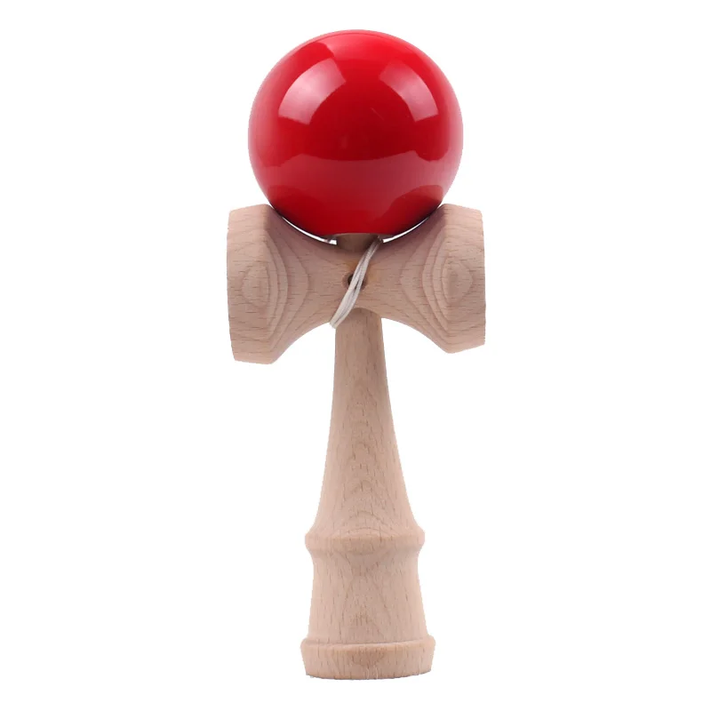 Деревянные игрушки Kendama 18 см из искусственной кожи, традиционный японский мяч-фиджет Kendamas, умелый мяч для жонглирования, игрушки для спорта на открытом воздухе