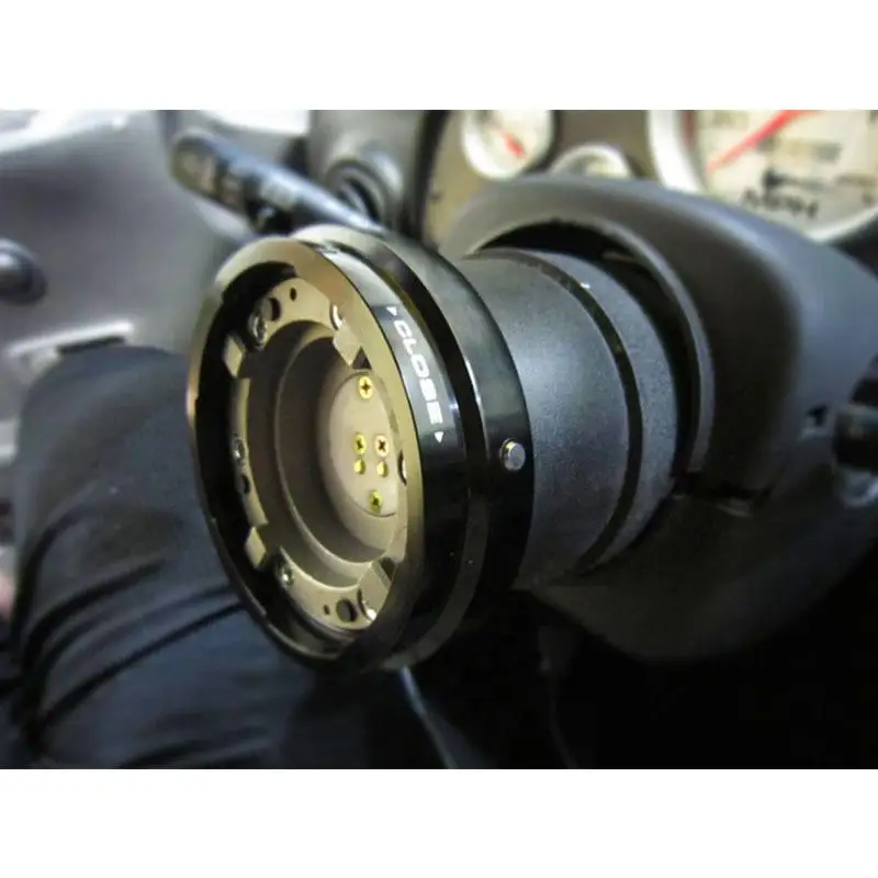 

Quick Release Splined Hub Adapter Kit Snap Off Racing Titanium Steering Wheel